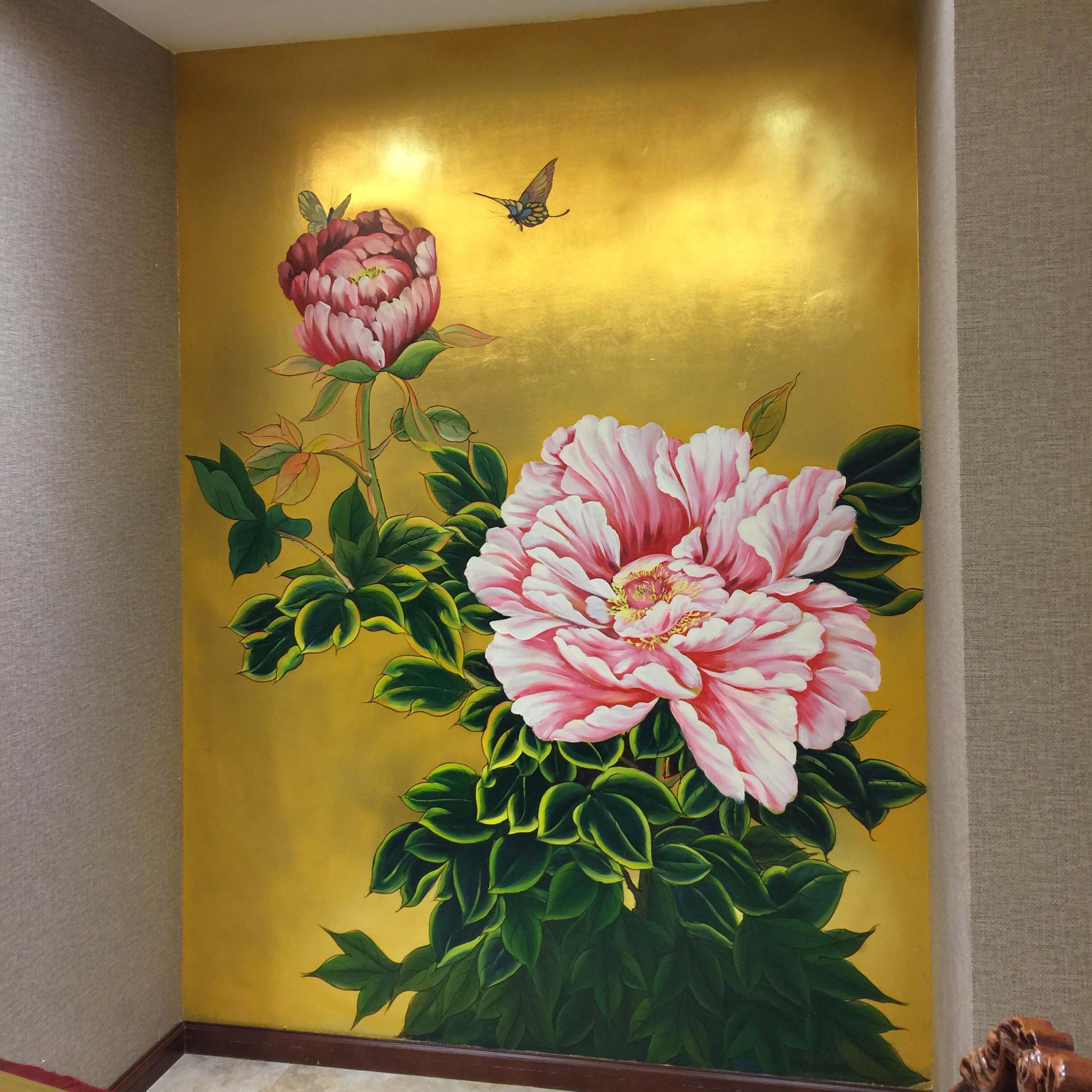 手工金箔红桃国际
画