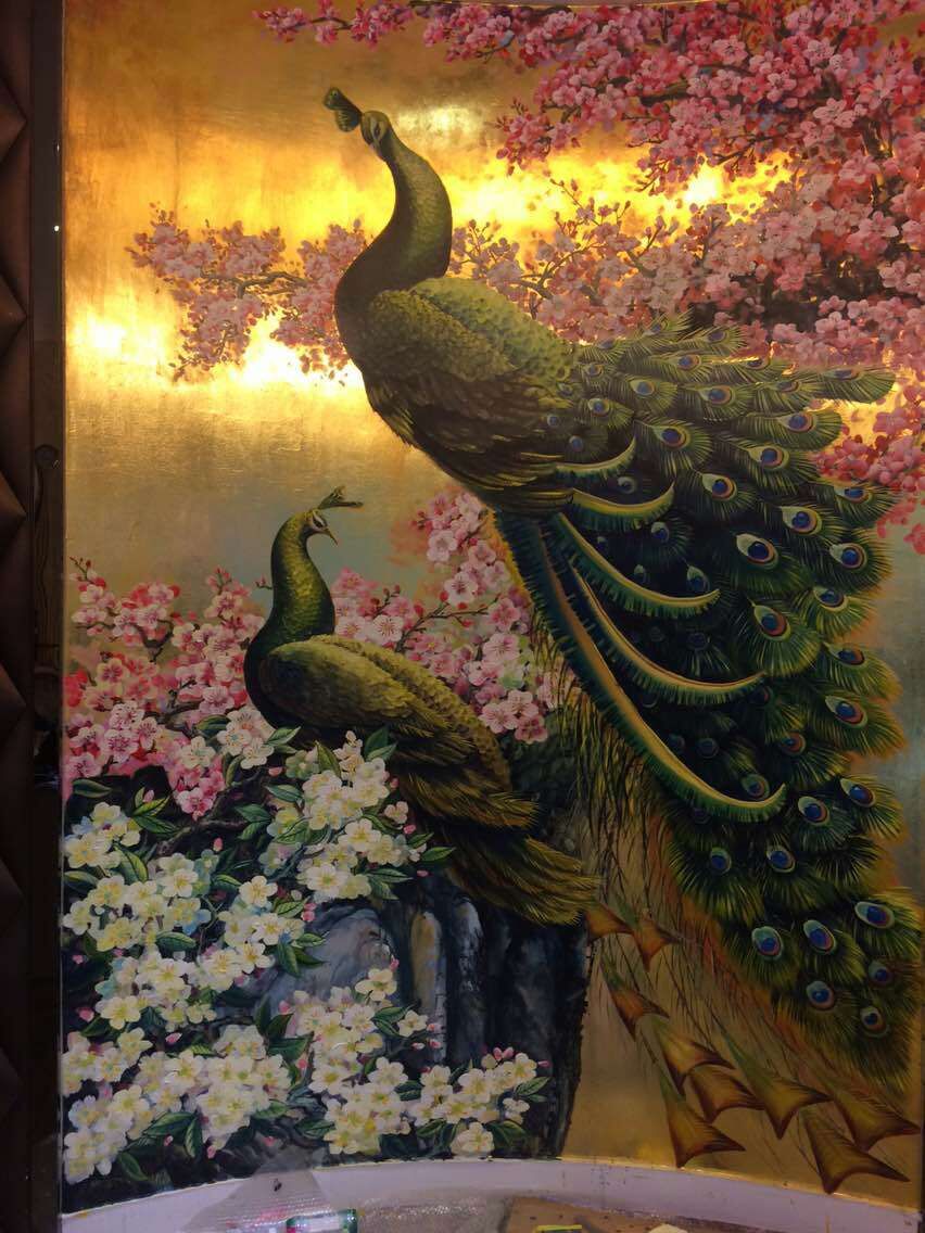手工金箔红桃国际
画